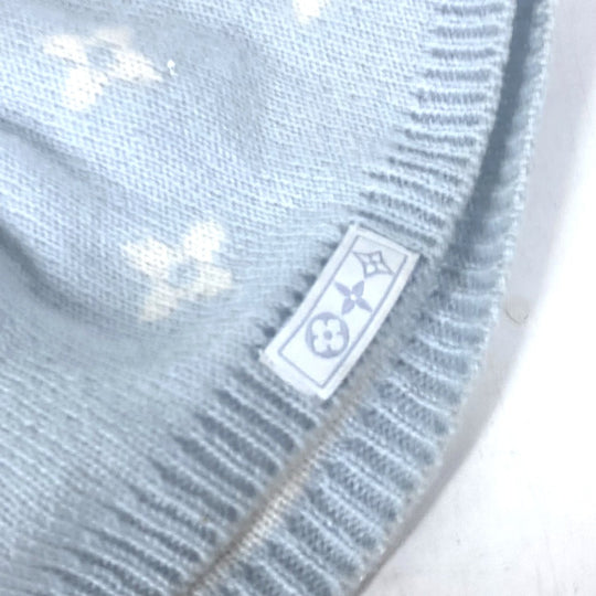 LOUIS VUITTON Knit hat GI029C cashmere blue BABY Baby Gifts Baby Shower Gifts Baby Gift Set Monogram Women Used Authentic