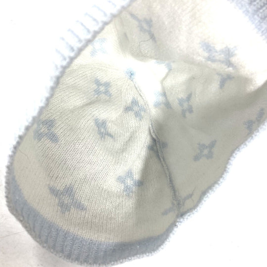 LOUIS VUITTON Knit hat GI029C cashmere blue BABY Baby Gifts Baby Shower Gifts Baby Gift Set Monogram Women Used Authentic