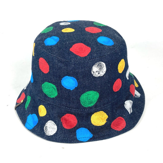 LOUIS VUITTON hat M7083M cotton multicolor Kusama Yayoi Collaboration Chapeau reversible painted dots Women Used Authentic
