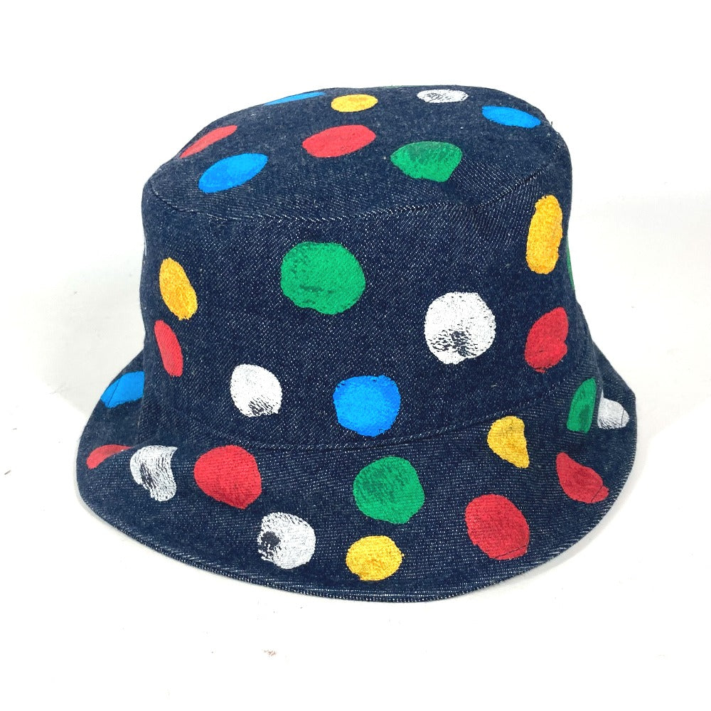 LOUIS VUITTON hat M7083M cotton multicolor Kusama Yayoi Collaboration Chapeau reversible painted dots Women Used Authentic