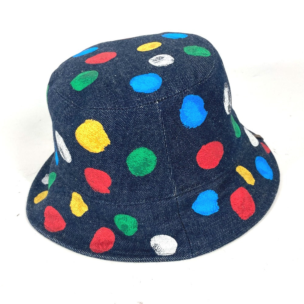 LOUIS VUITTON hat M7083M cotton multicolor Kusama Yayoi Collaboration Chapeau reversible painted dots Women Used Authentic