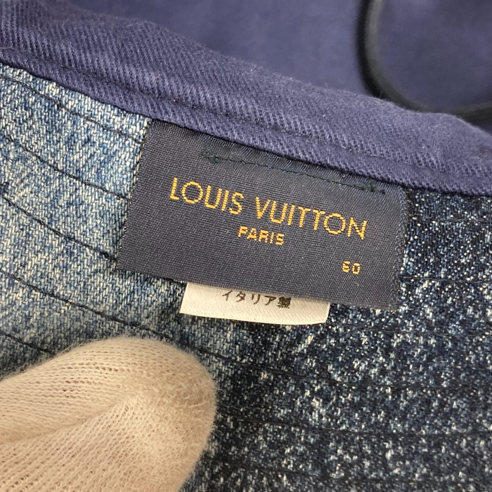 LOUIS VUITTON hat MP3026 cotton blue Damier Chapeau Skater Damier Salt mens Used Authentic
