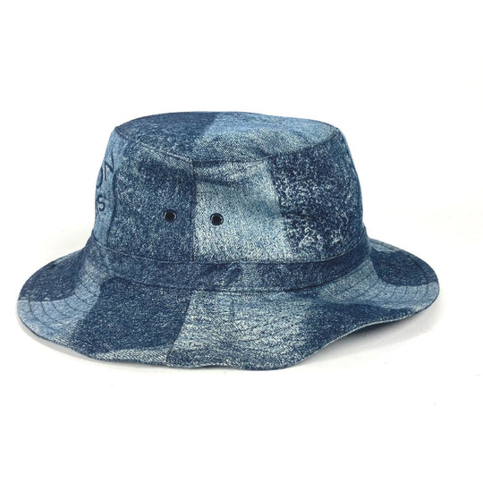 LOUIS VUITTON hat MP3026 cotton blue Damier Chapeau Skater Damier Salt mens Used Authentic
