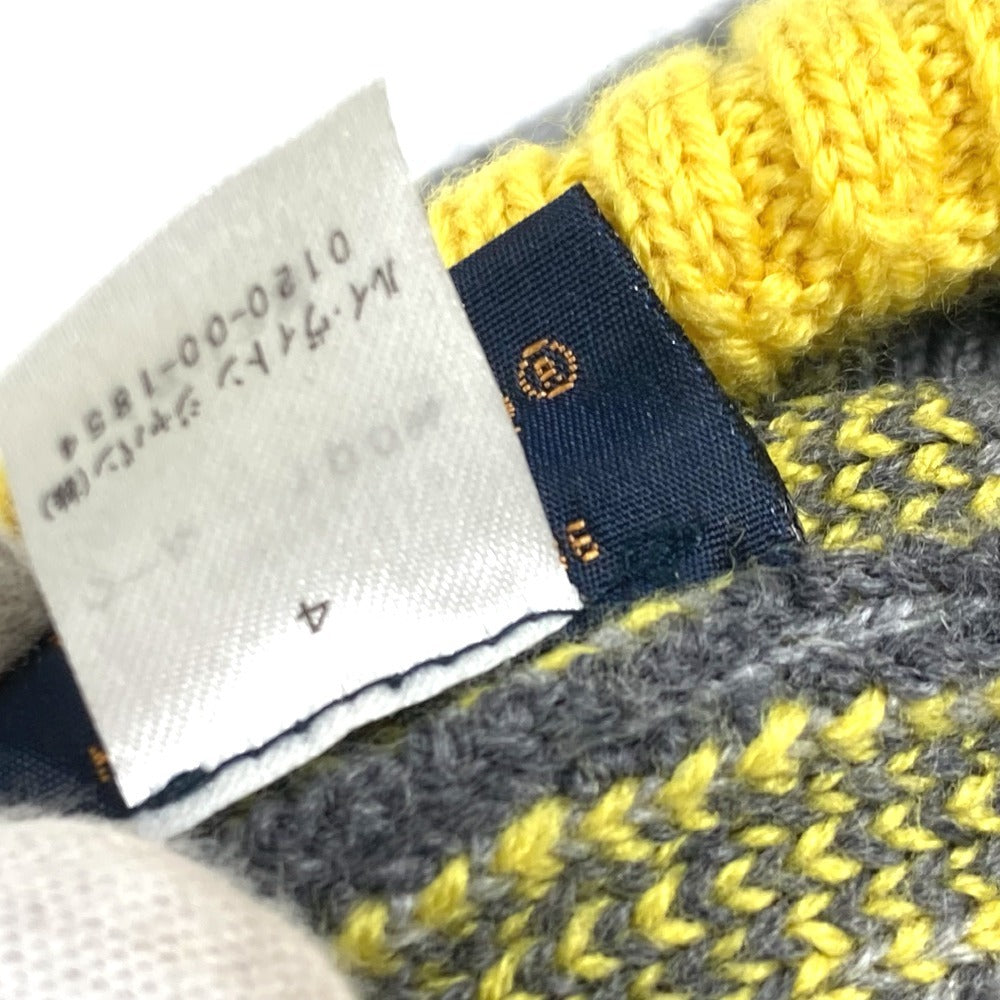 LOUIS VUITTON Knit hat M71236 wool gray Bonnet Louis mens Used Authentic