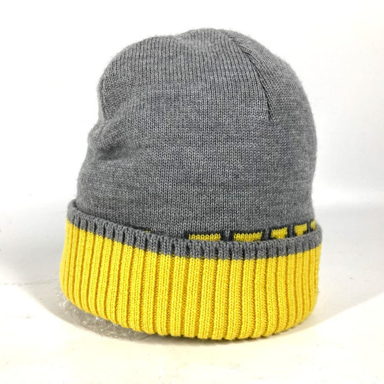 LOUIS VUITTON Knit hat M71236 wool gray Bonnet Louis mens Used Authentic