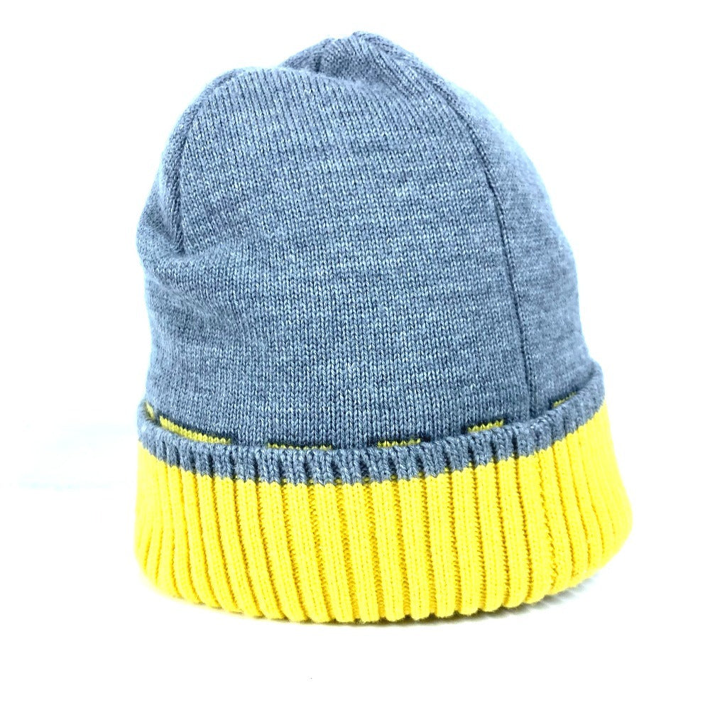 LOUIS VUITTON Knit hat M71236 wool gray Bonnet Louis mens Used Authentic