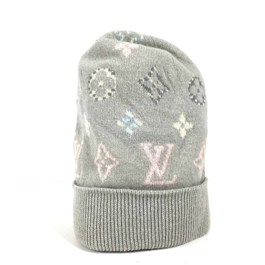 LOUIS VUITTON Knit hat M70844 Wool / cashmere beige Bonnet Pop Monogram
