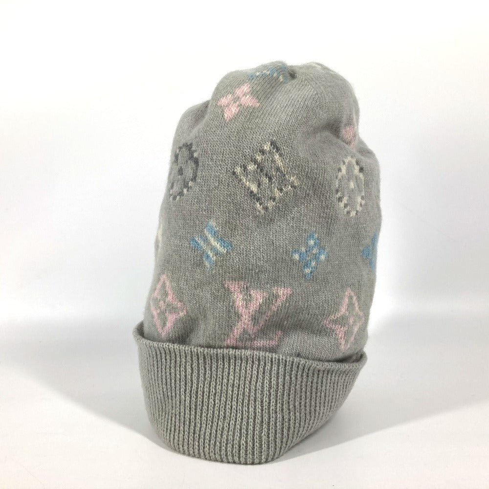 LOUIS VUITTON Knit hat M70844 Wool / cashmere beige Bonnet Pop Monogram