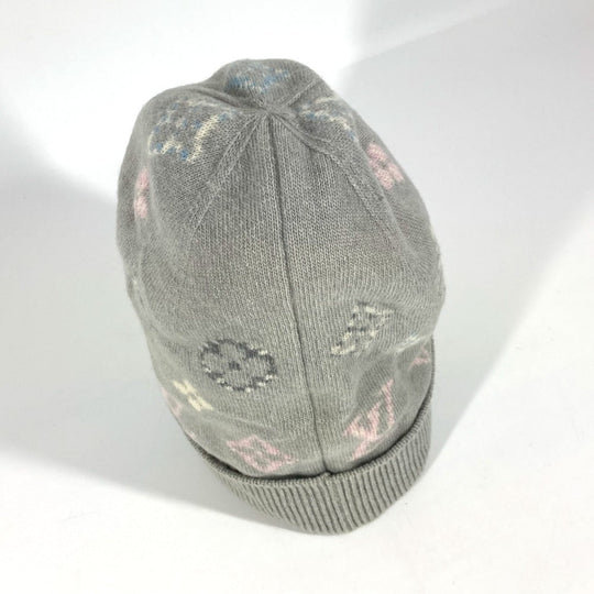 LOUIS VUITTON Knit hat M70844 Wool / cashmere beige Bonnet Pop Monogram