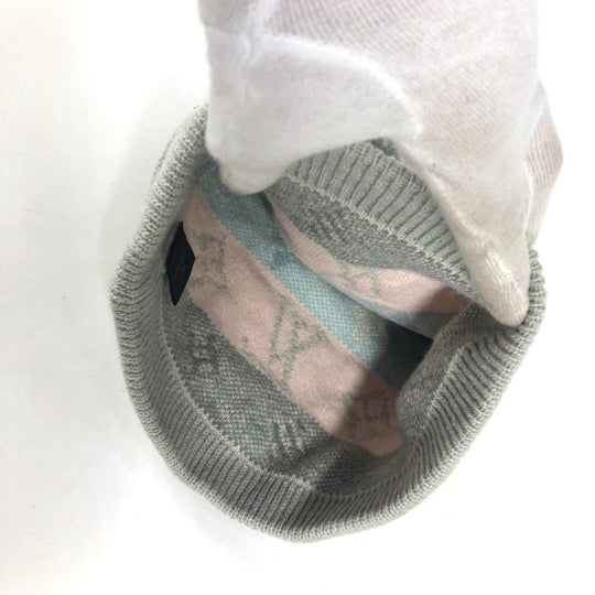 LOUIS VUITTON Knit hat M70844 Wool / cashmere beige Bonnet Pop Monogram