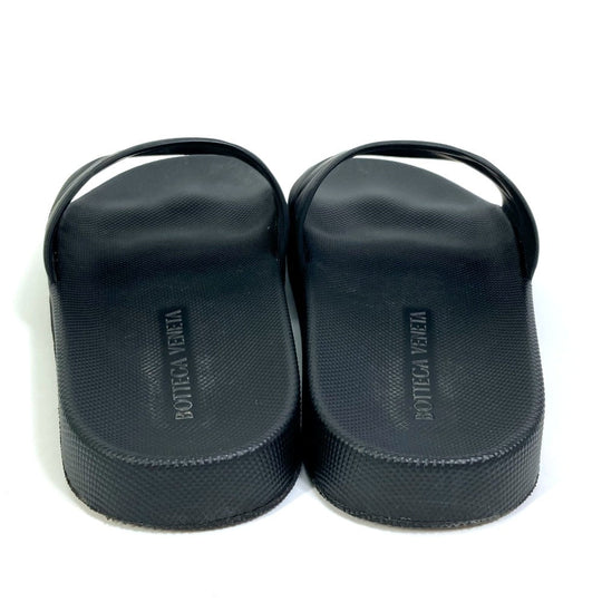 BOTTEGAVENETA Sandals 640050 rubber black flat intre slider mens 39 Used Authentic