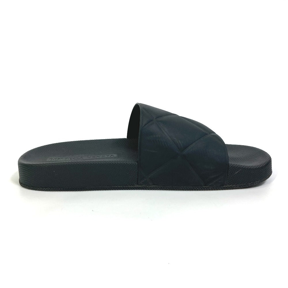 BOTTEGAVENETA Sandals 640050 rubber black flat intre slider mens 39 Used Authentic