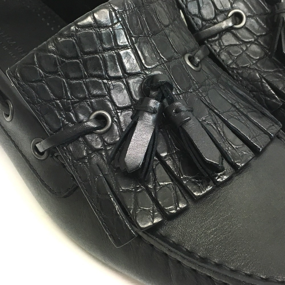 BOTTEGAVENETA Leather shoes 428434 leather black Flat shoes mens 39 Used Authentic