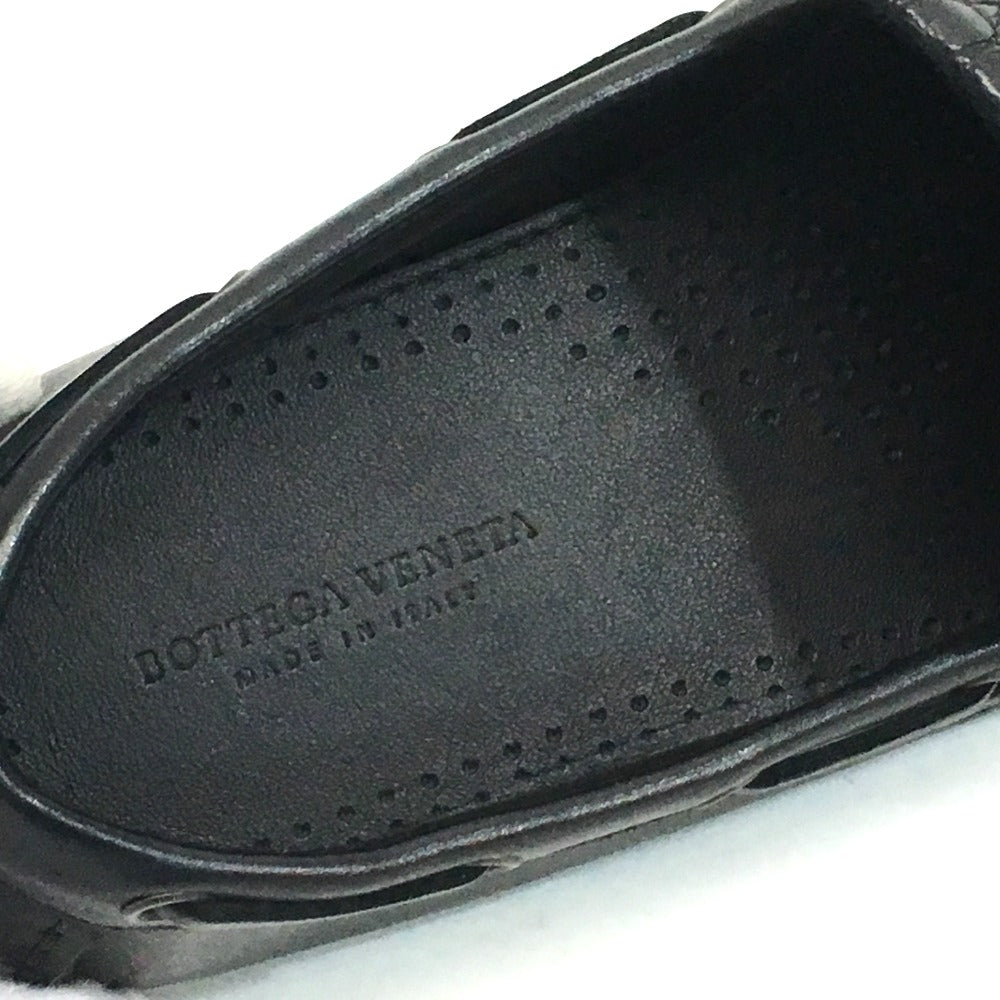 BOTTEGAVENETA Leather shoes 428434 leather black Flat shoes mens 39 Used Authentic