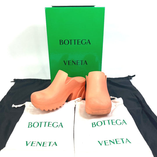 BOTTEGAVENETA Sandals 667153 rubber Orange RUBBER FLASH Plat form Women 39 Used Authentic