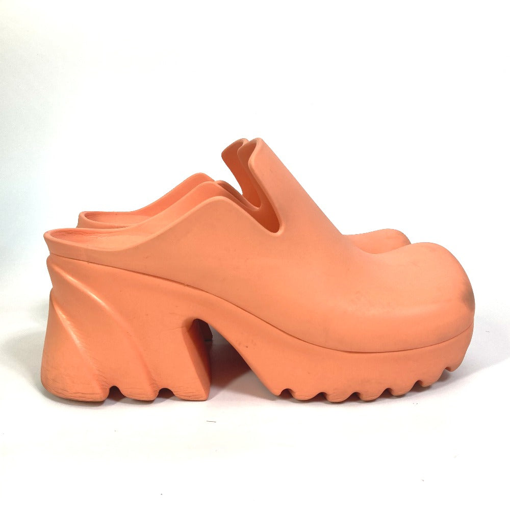 BOTTEGAVENETA Sandals 667153 rubber Orange RUBBER FLASH Plat form Women 39 Used Authentic