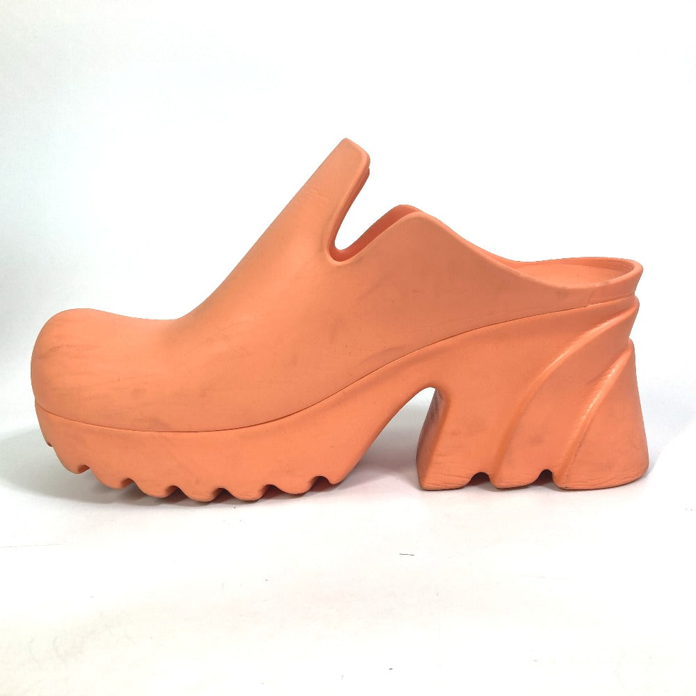 BOTTEGAVENETA Sandals 667153 rubber Orange RUBBER FLASH Plat form Women 39 Used Authentic