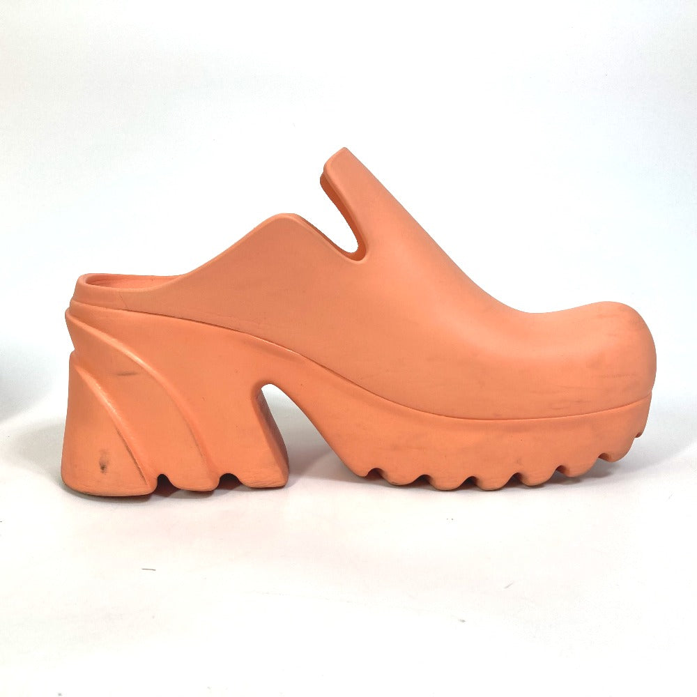 BOTTEGAVENETA Sandals 667153 rubber Orange RUBBER FLASH Plat form Women 39 Used Authentic