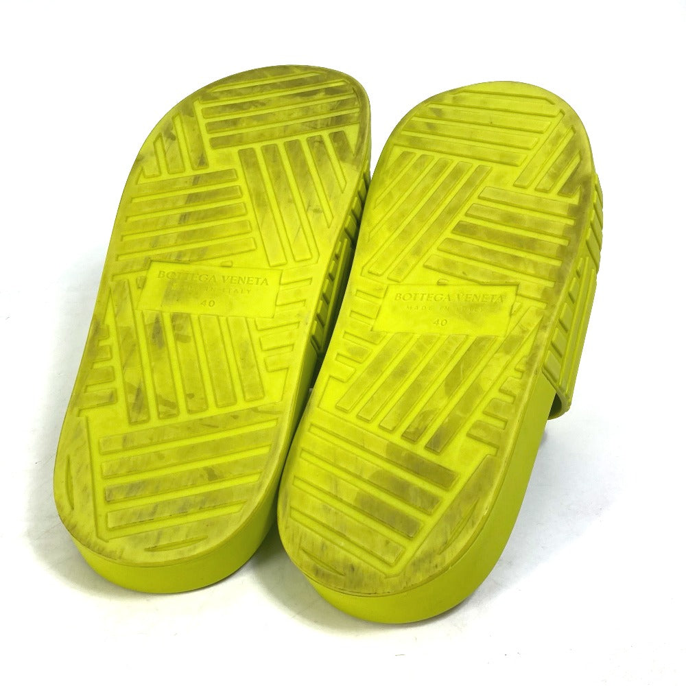 BOTTEGAVENETA Sandals 690105 rubber green shoes Slide sandals mens 40 Used Authentic