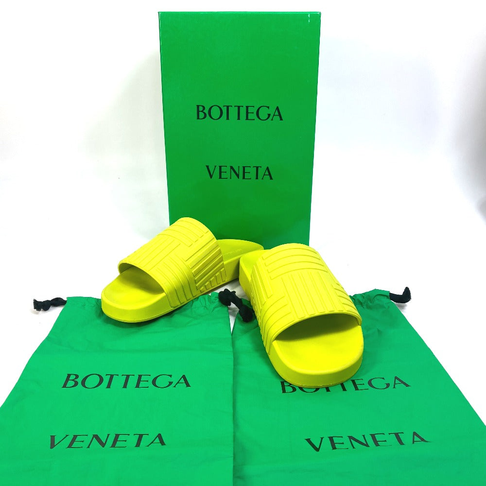 BOTTEGAVENETA Sandals 690105 rubber green shoes Slide sandals mens 40 Used Authentic