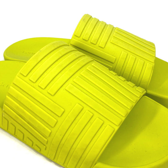 BOTTEGAVENETA Sandals 690105 rubber green shoes Slide sandals mens 40 Used Authentic