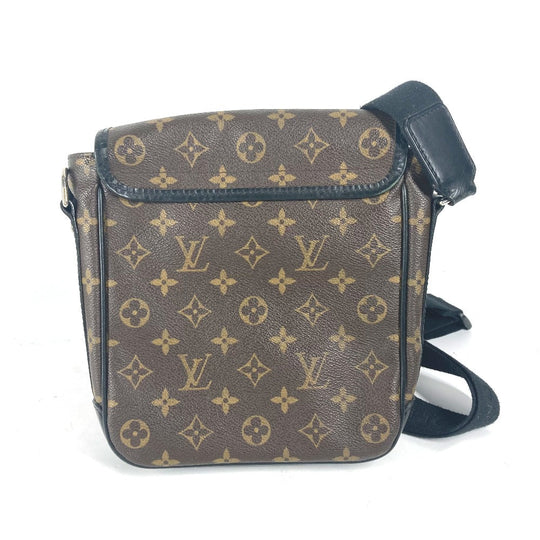 LOUIS VUITTON Shoulder Bag M56717 Monogram macacer canvas Brown Monogram macacer Bus PM unisex(Unisex) Used Authentic