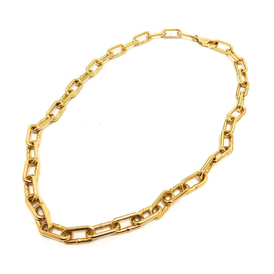 BOTTEGAVENETA Necklace SV925 Gold Metal unisex(Unisex) Used Authentic