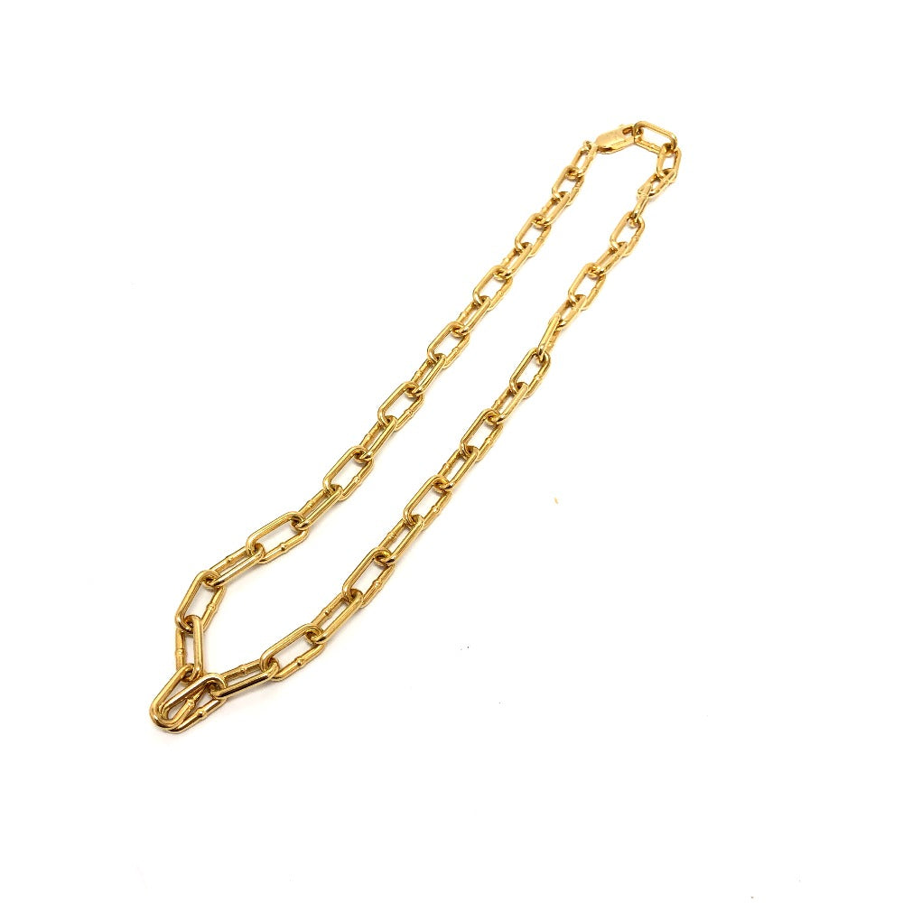 BOTTEGAVENETA Necklace SV925 Gold Metal unisex(Unisex) Used Authentic