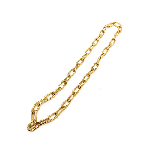 BOTTEGAVENETA Necklace SV925 Gold Metal unisex(Unisex) Used Authentic