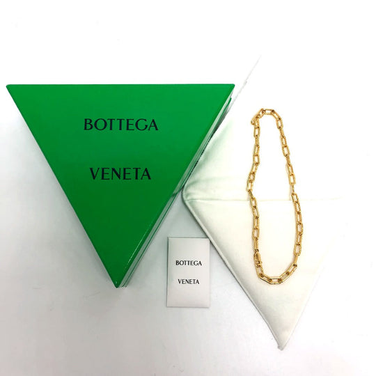 BOTTEGAVENETA Necklace SV925 Gold Metal unisex(Unisex) Used Authentic
