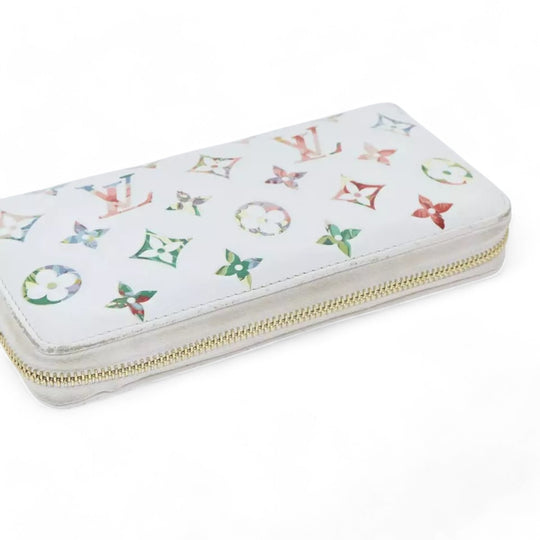 Louis Vuitton Monogram Garden Zippy Wallet White Multicolor Long Women's Wallet