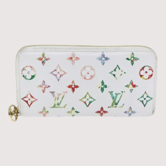 Louis Vuitton Monogram Garden Zippy Wallet White Multicolor Long Women's Wallet