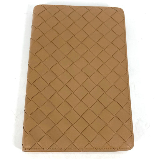 BOTTEGAVENETA Note cover 782665 leather Brown Stationery INTRECCIATO mens Used Authentic