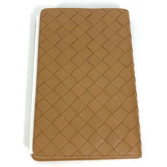 BOTTEGAVENETA Note cover 782665 leather Brown Stationery INTRECCIATO mens Used Authentic