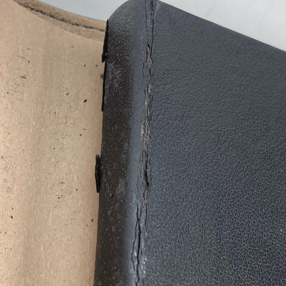 BOTTEGAVENETA Note cover leather black Memo pad Stationery INTRECCIATO mens Used Authentic