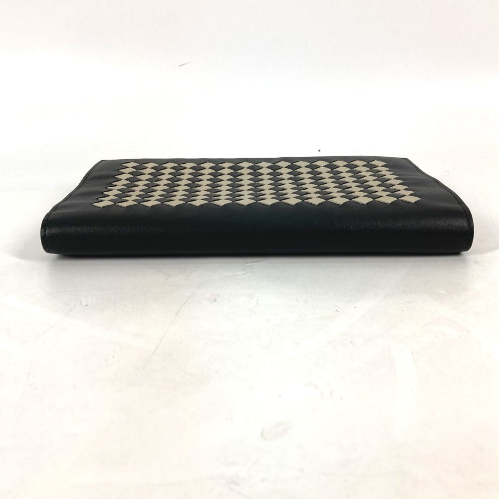 BOTTEGAVENETA Note cover leather black Memo pad Stationery INTRECCIATO mens Used Authentic