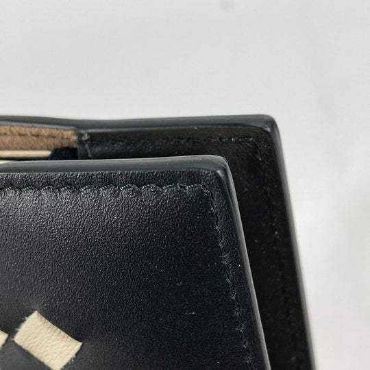 BOTTEGAVENETA Note cover leather black Memo pad Stationery INTRECCIATO mens Used Authentic