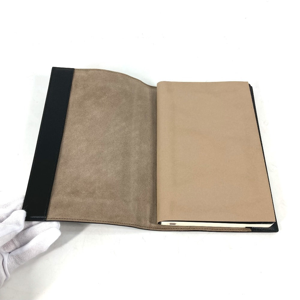 BOTTEGAVENETA Note cover leather black Memo pad Stationery INTRECCIATO mens Used Authentic