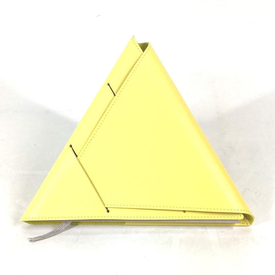 BOTTEGAVENETA Note cover leather yellow Triangle triangle mens Used Authentic