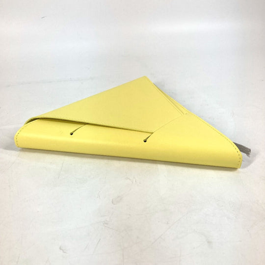 BOTTEGAVENETA Note cover leather yellow Triangle triangle mens Used Authentic