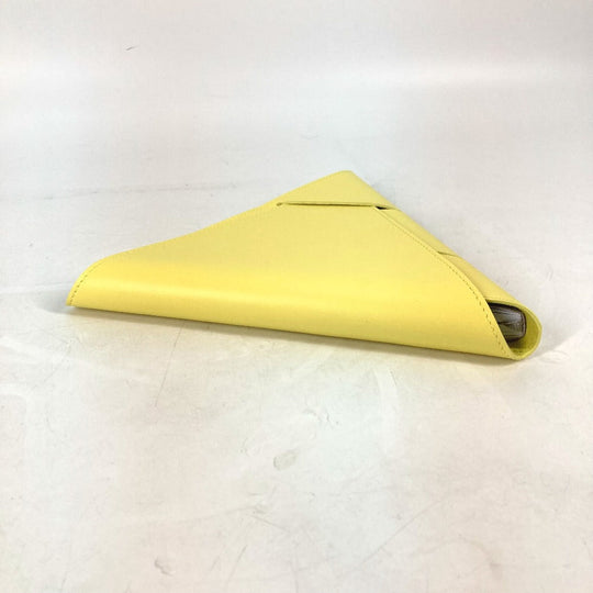 BOTTEGAVENETA Note cover leather yellow Triangle triangle mens Used Authentic