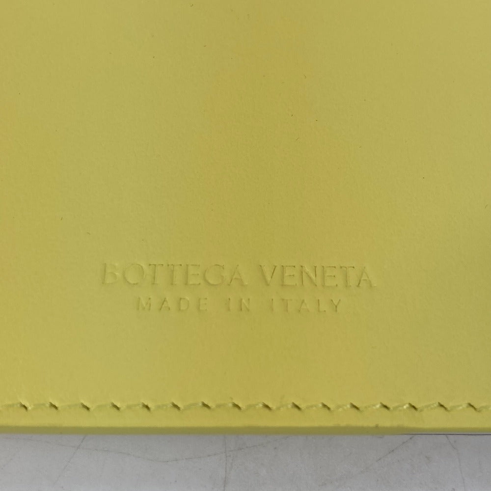 BOTTEGAVENETA Note cover leather yellow Triangle triangle mens Used Authentic