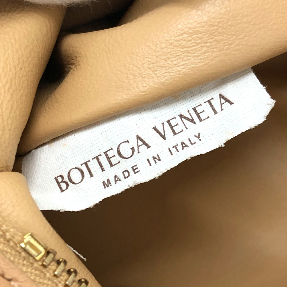 BOTTEGAVENETA Handbag 652001 leather beige INTRECCIATO Mini The Twist Women Used Authentic