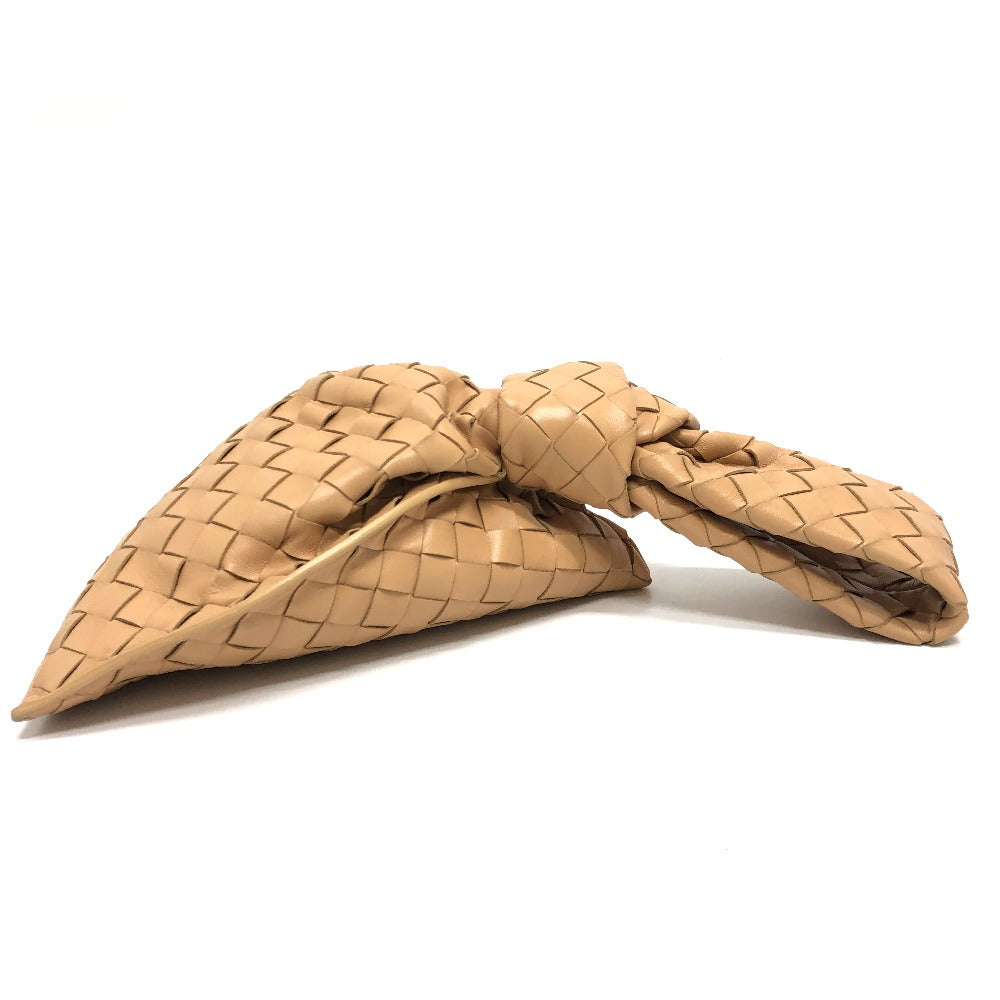 BOTTEGAVENETA Handbag 652001 leather beige INTRECCIATO Mini The Twist Women Used Authentic