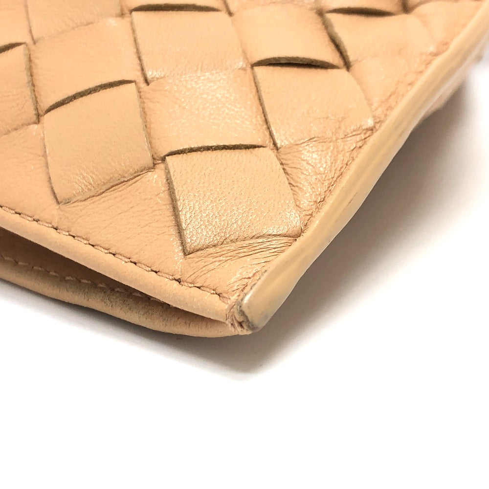 BOTTEGAVENETA Handbag 652001 leather beige INTRECCIATO Mini The Twist Women Used Authentic