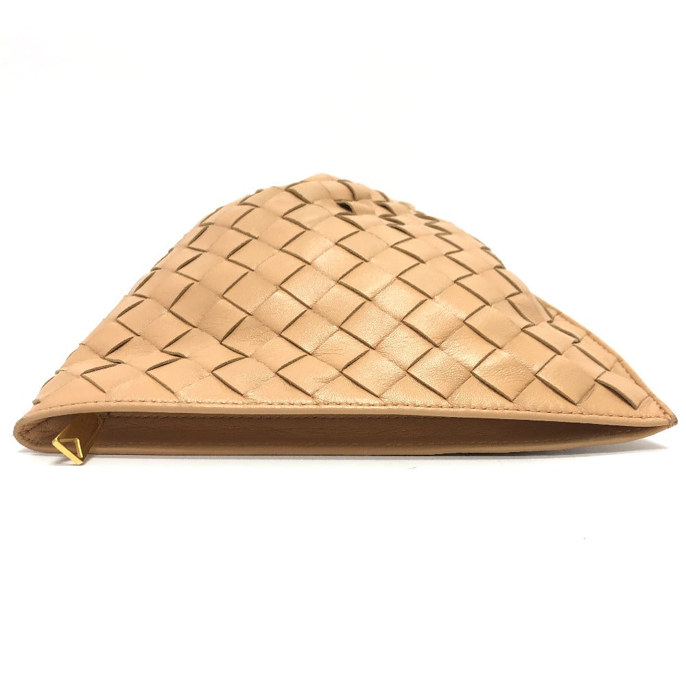 BOTTEGAVENETA Handbag 652001 leather beige INTRECCIATO Mini The Twist Women Used Authentic