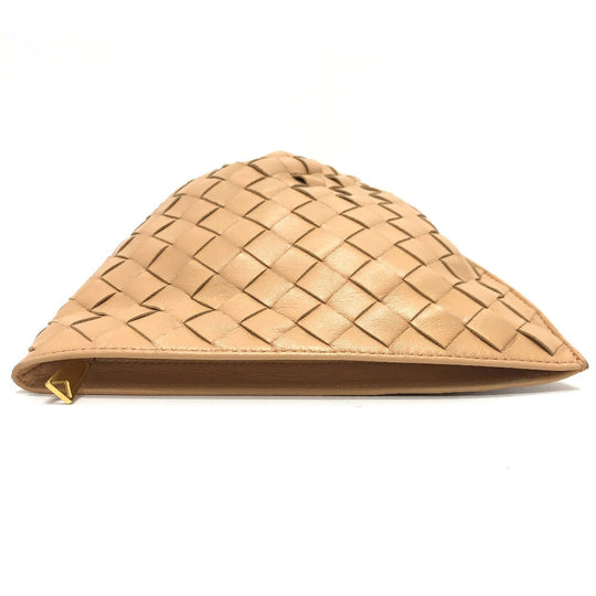BOTTEGAVENETA Handbag 652001 leather beige INTRECCIATO Mini The Twist Women Used Authentic