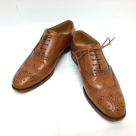 RALPH LAUREN loafers leather Brown Dress Chip Women 37 1|2 (M) Used Authentic