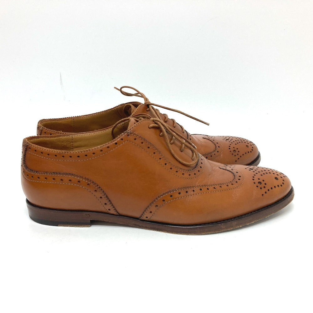 RALPH LAUREN loafers leather Brown Dress Chip Women 37 1|2 (M) Used Authentic