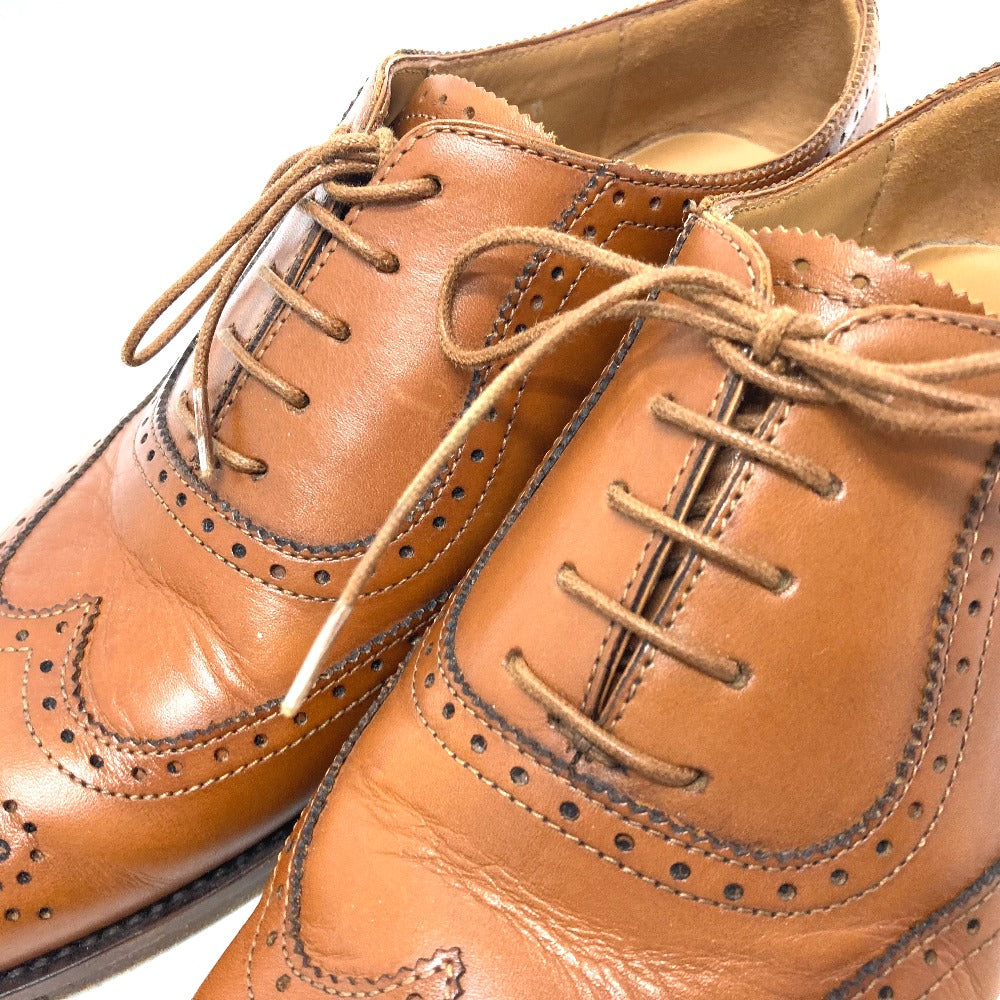 RALPH LAUREN loafers leather Brown Dress Chip Women 37 1|2 (M) Used Authentic